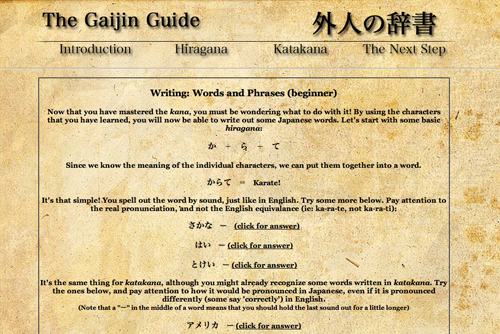 Web design: The Gaijin Guide